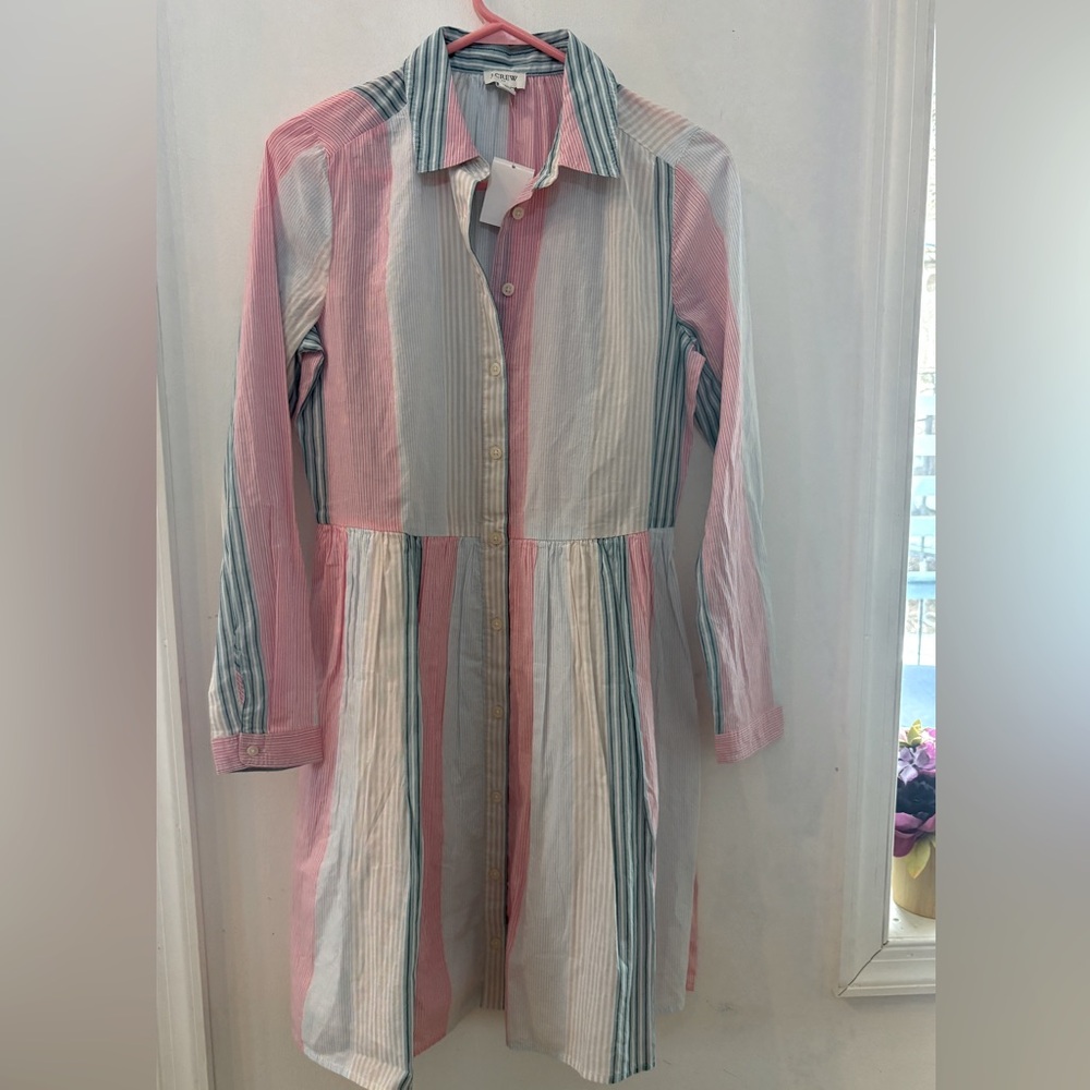 J.Crew Multi Color Stripe Mini dress ☀️🌷 - Picture 5 of 12
